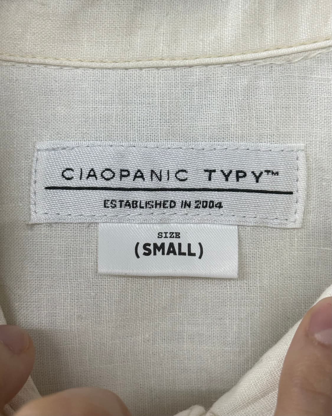 CIAOPANIC 코튼 면 린넨 셔츠 아이보리 화이트 흰색 일본 웨스턴  상품이미지7
