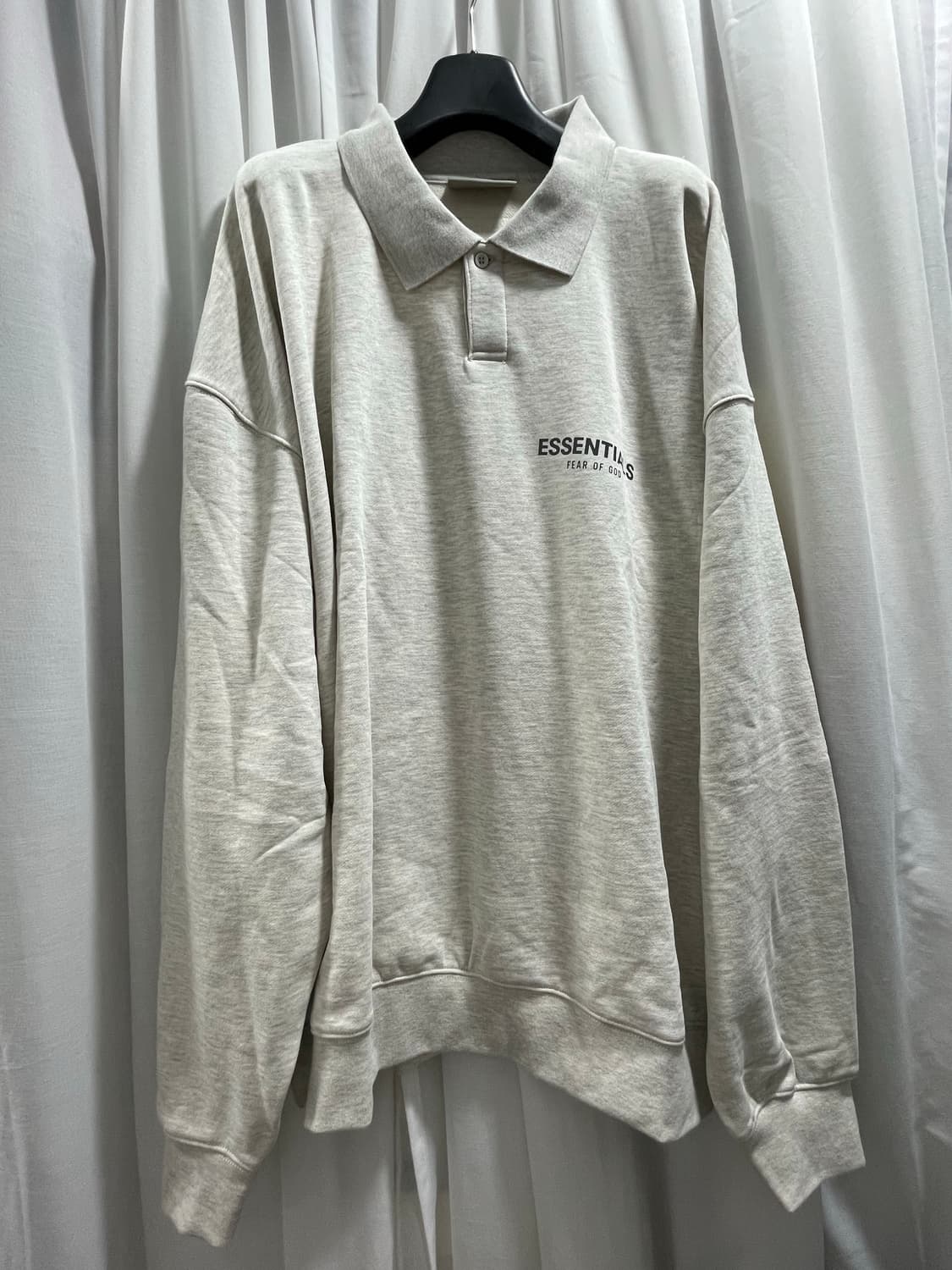 피어오브갓 에센셜/ 체스트 로고 폴로 티셔츠 오트밀/ XL 상품이미지1