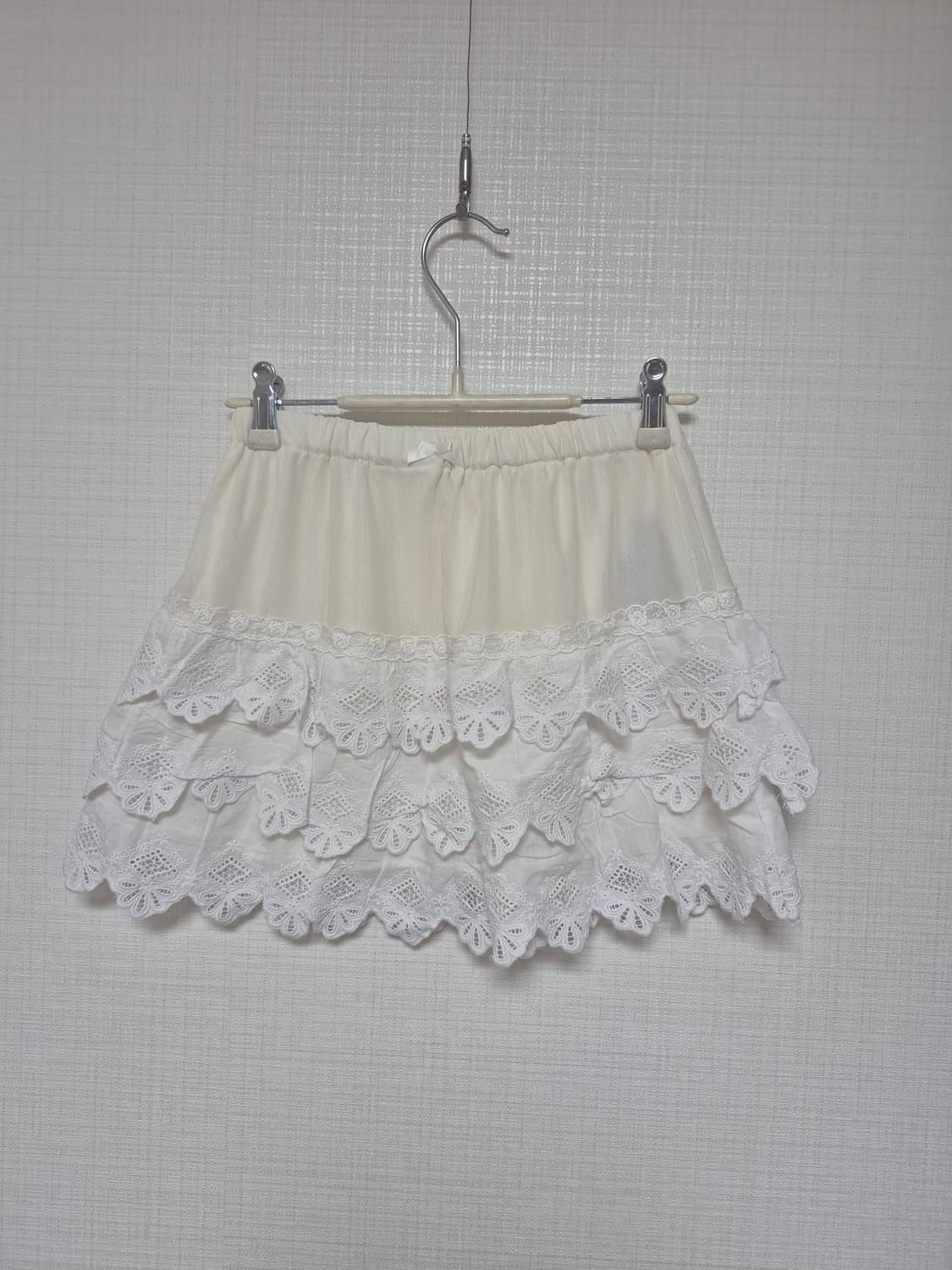 Language 히메카지 아이보리 미니스커트 상품이미지1