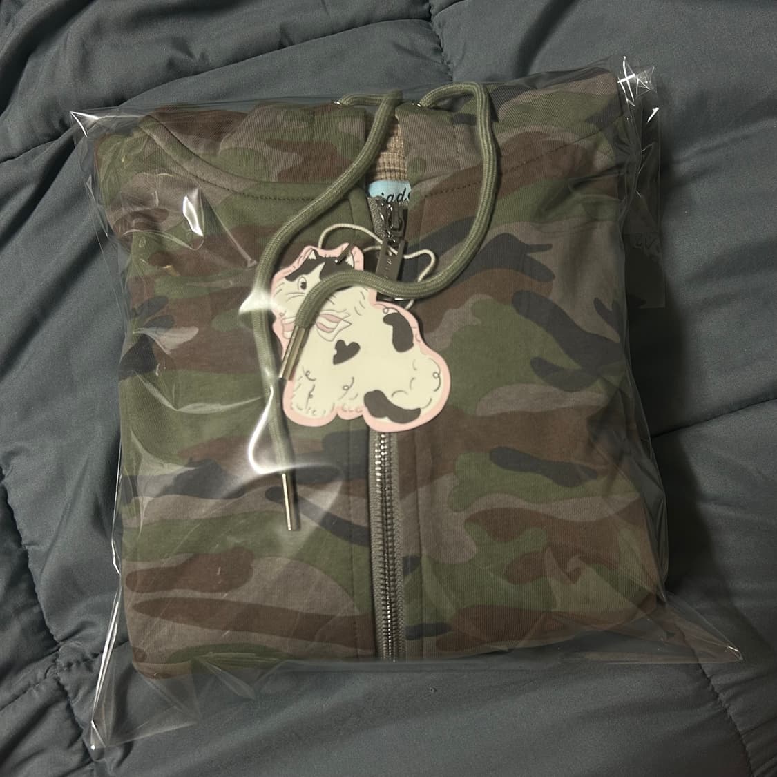 (새상품) 페일제이드 카모 와플 후드집업 라이트카키  상품이미지6