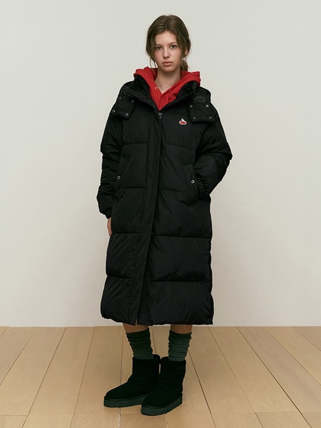 1) 키르시 체리 롱패딩 블랙 상품이미지8