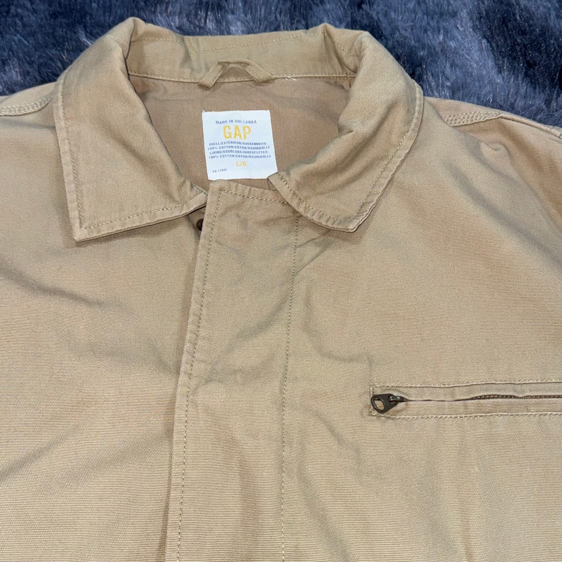 투티/0110 GAP 갭 일본 베이지 워크 면자켓 상품이미지3