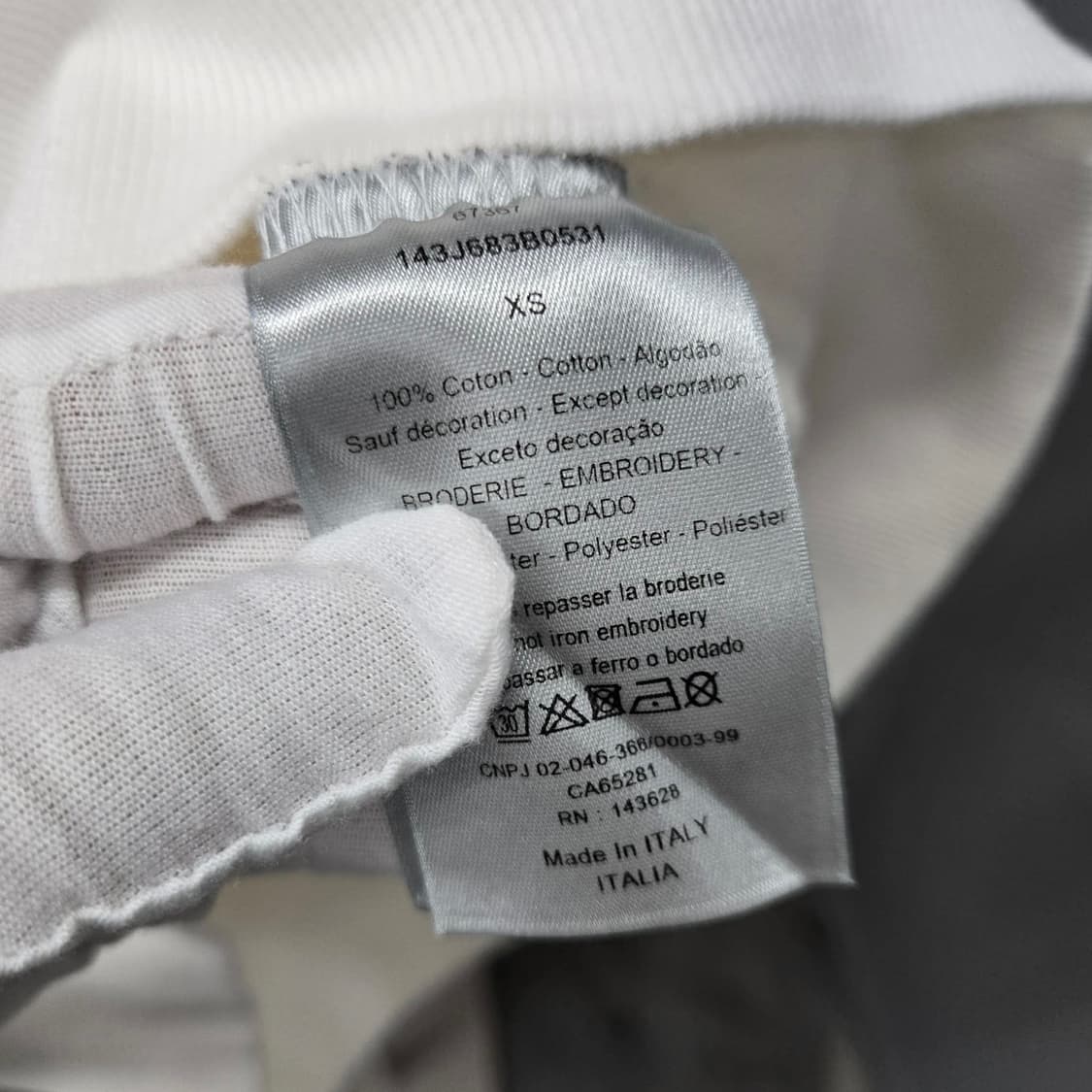 (XS) 디올 피터도이그 로고 후드티 상품이미지3