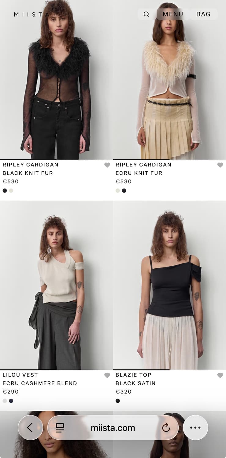 새상품 MIISTA 블랙 랩 블라우스 XS(44사이즈)made in SP 상품이미지8