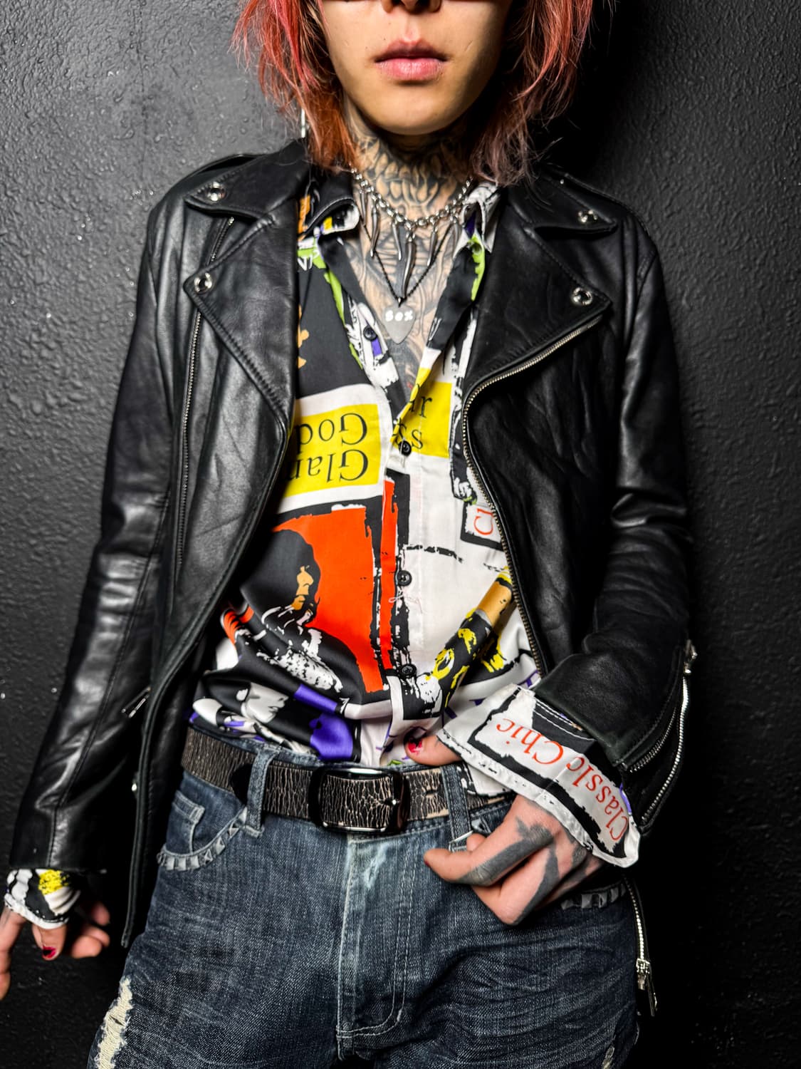 Japanese Leather Rider Jacket 상품이미지2