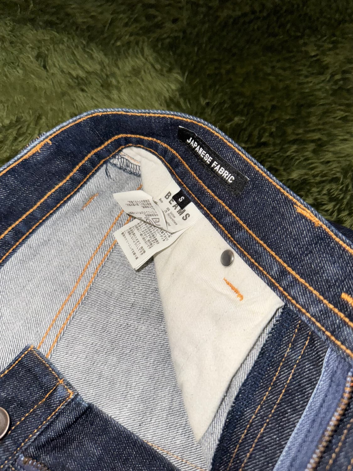 [S] Beams 빔즈 재패니즈 패브릭 데님 팬츠 인디고 상품이미지3