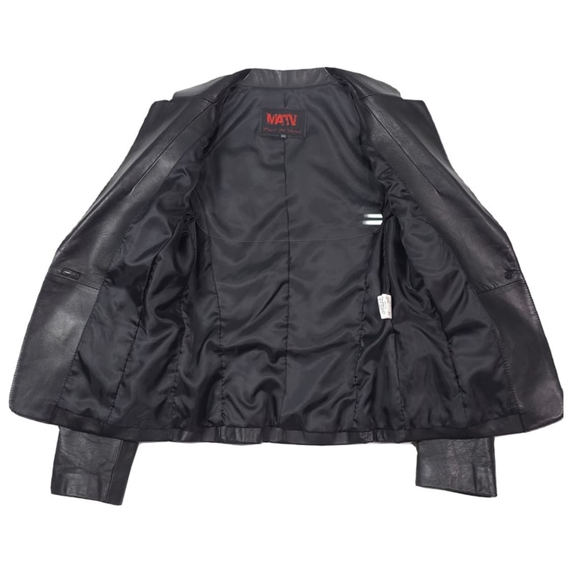 MATV 천연 양가죽 블레이저 자켓 블랙 66 상품이미지5