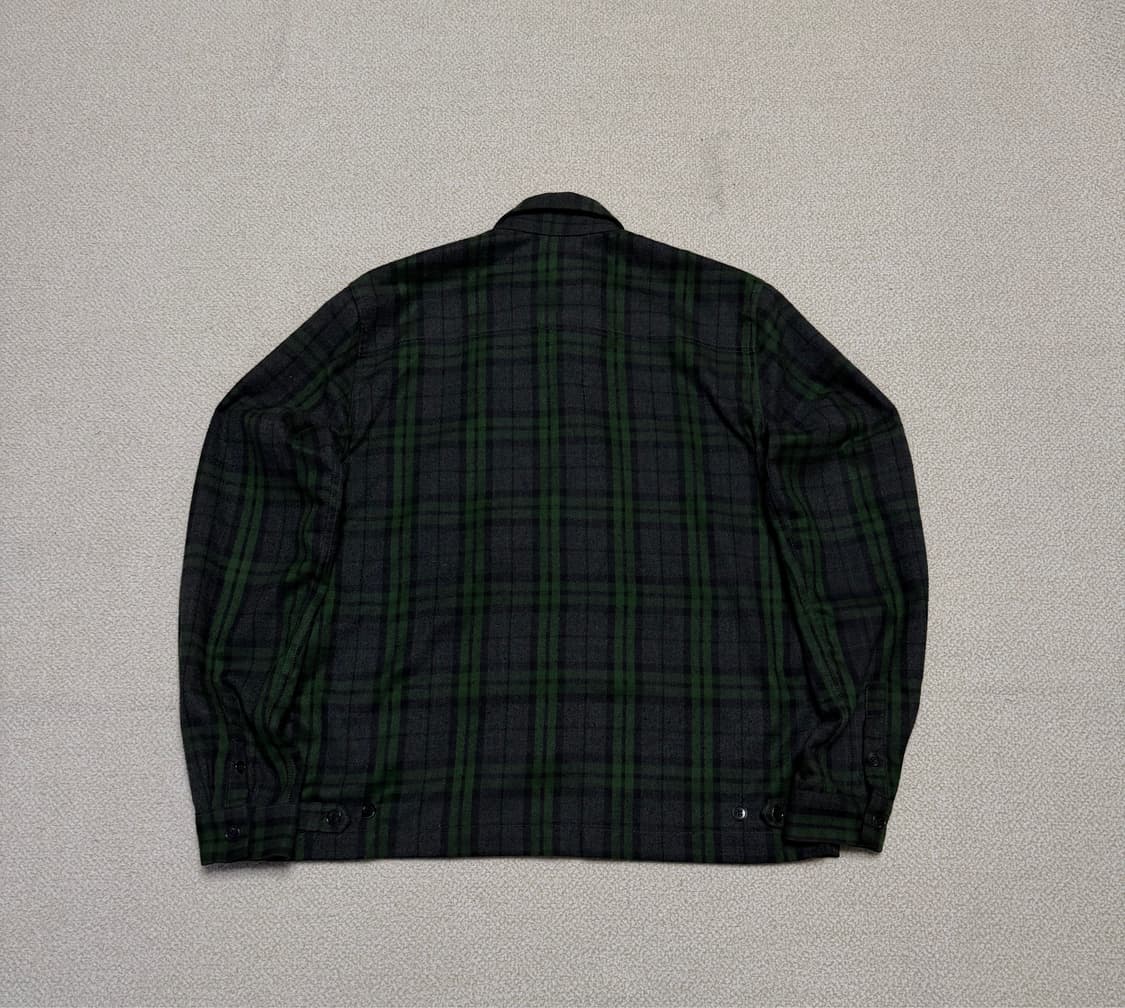 비이커 X 디스이즈네버댓 다크그린 체크 자켓 상품이미지2