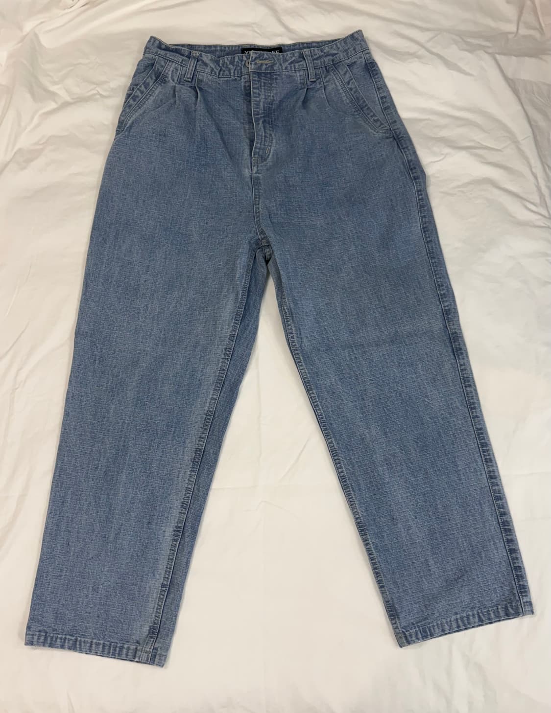 예스아이씨 투턱 립스탑 데님 팬츠 상품이미지1