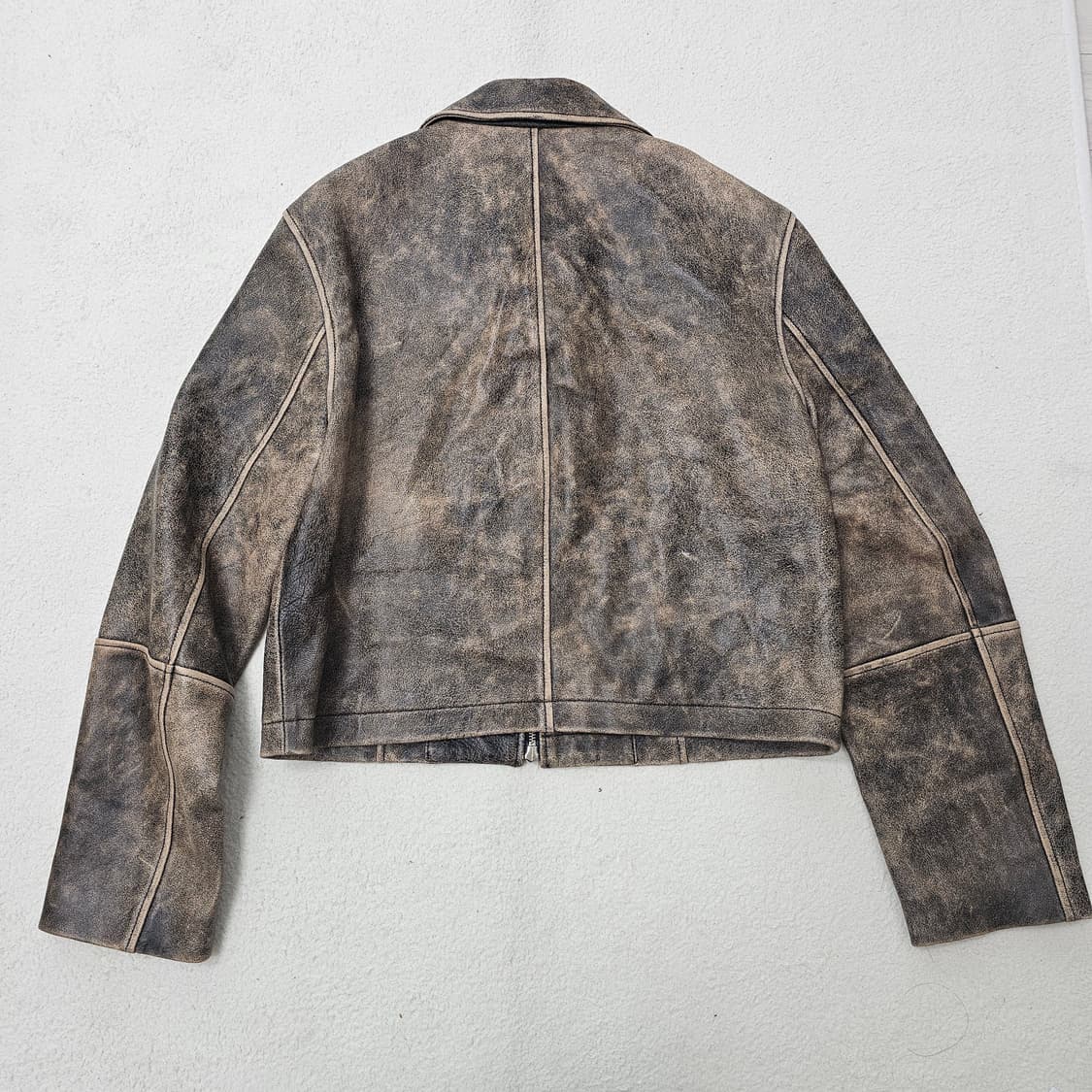 스튜디오테이블 양가죽 워싱 레더자켓 상품이미지3