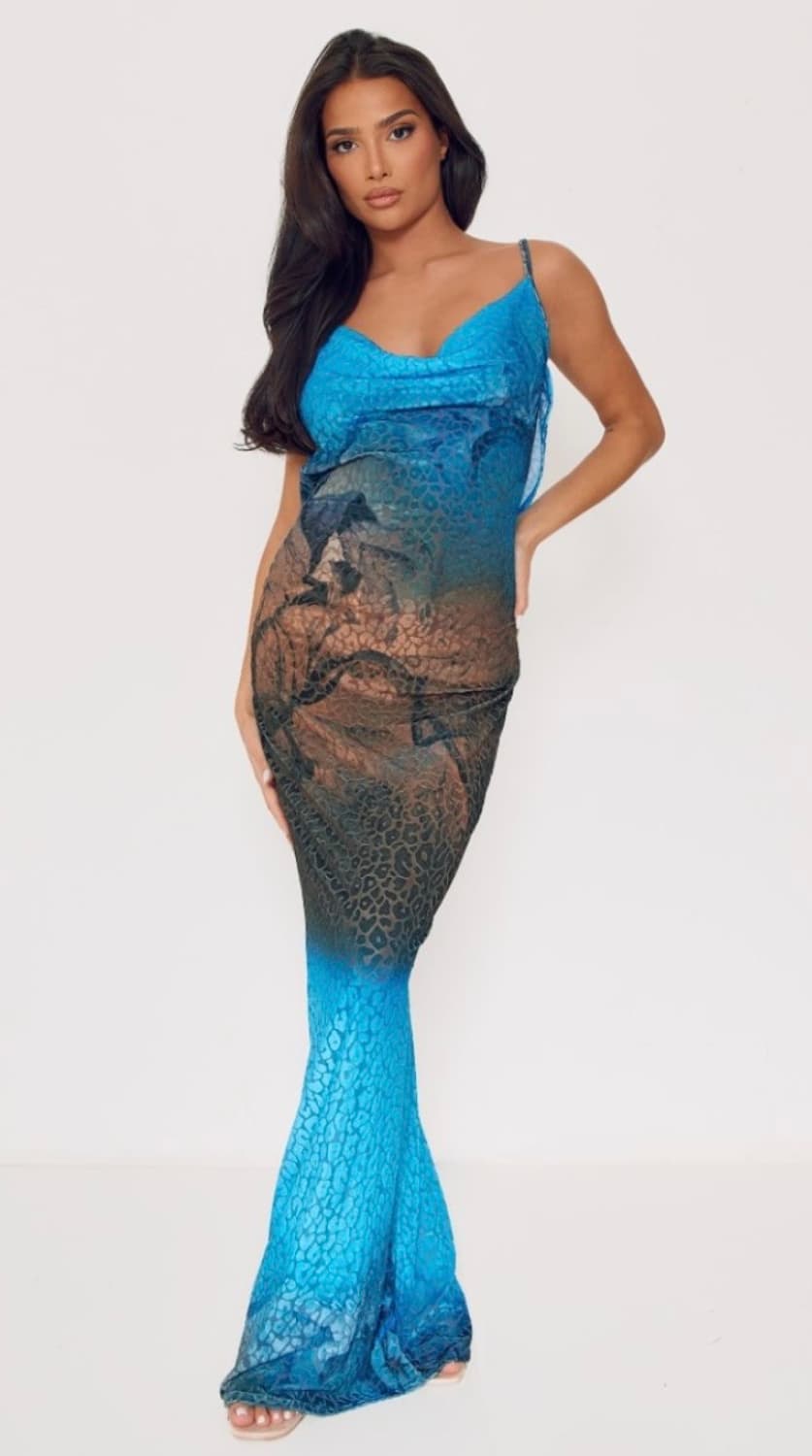 PLT 플로럴프린팅 맥시원피스 UK4(XS) 상품이미지1