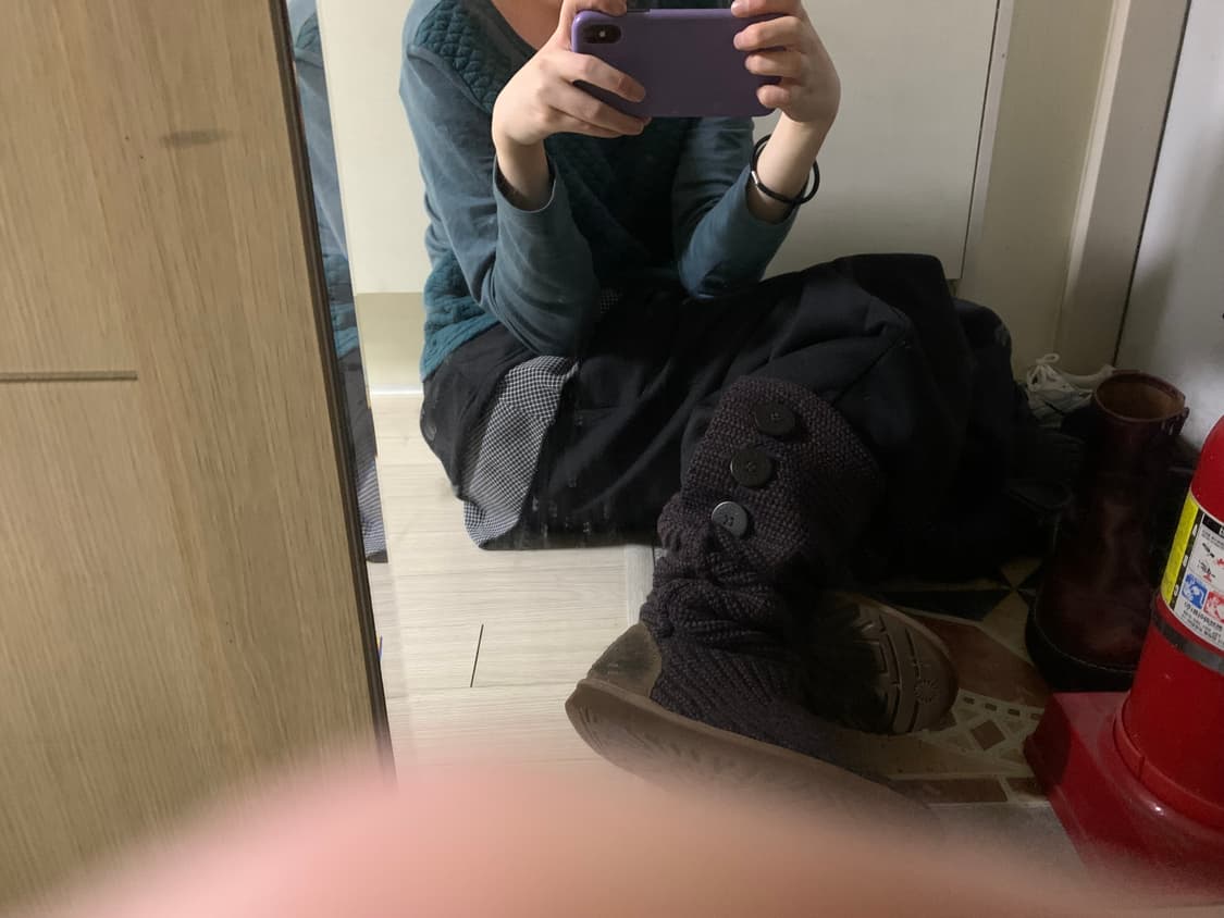 Ugg knit boots puple&red 상품이미지1