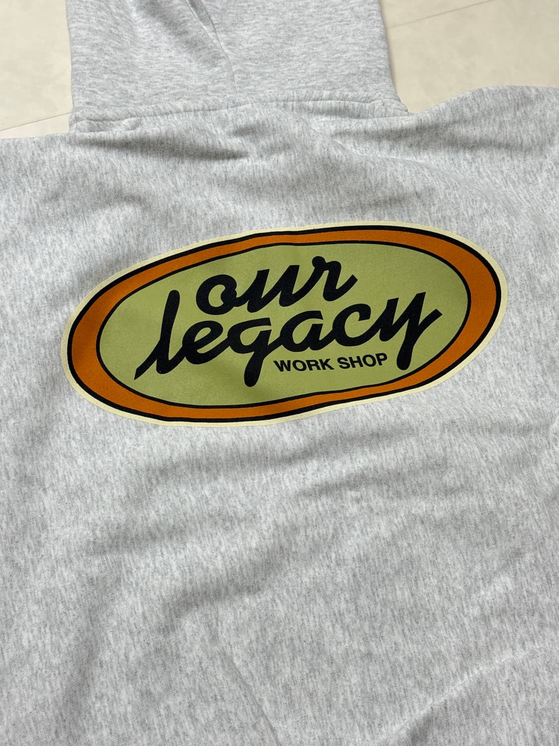 스투시 아워레가시 워크샵 오발 집 후디 애쉬 헤더 상품이미지3