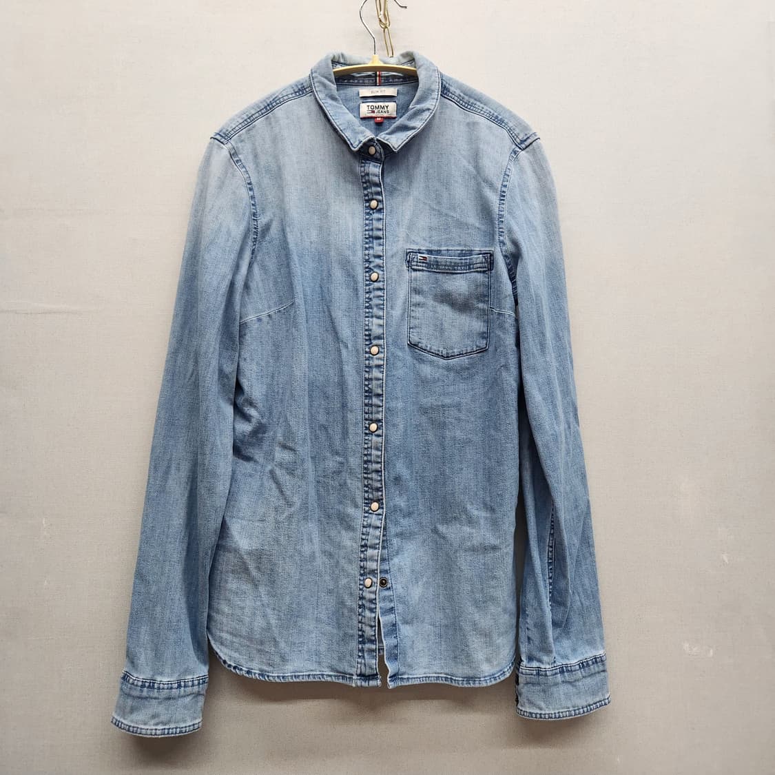 타미진스 원포켓 로고 워싱 데님 셔츠 M(M) 상품이미지1