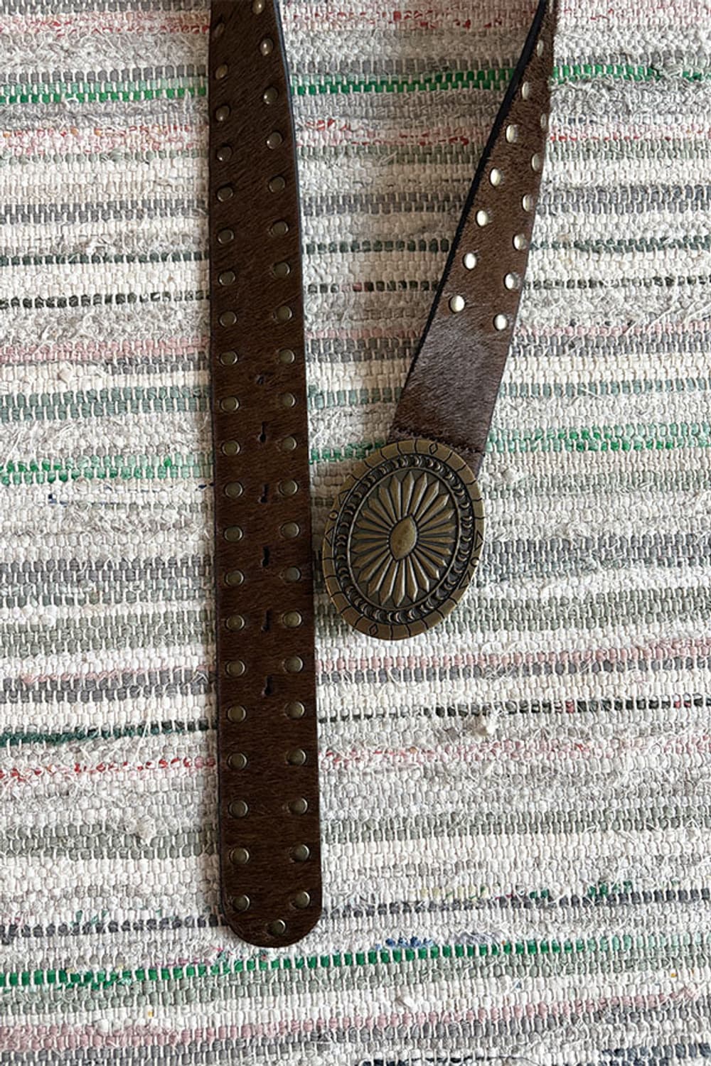 Calf hair Stud Belt 상품이미지3