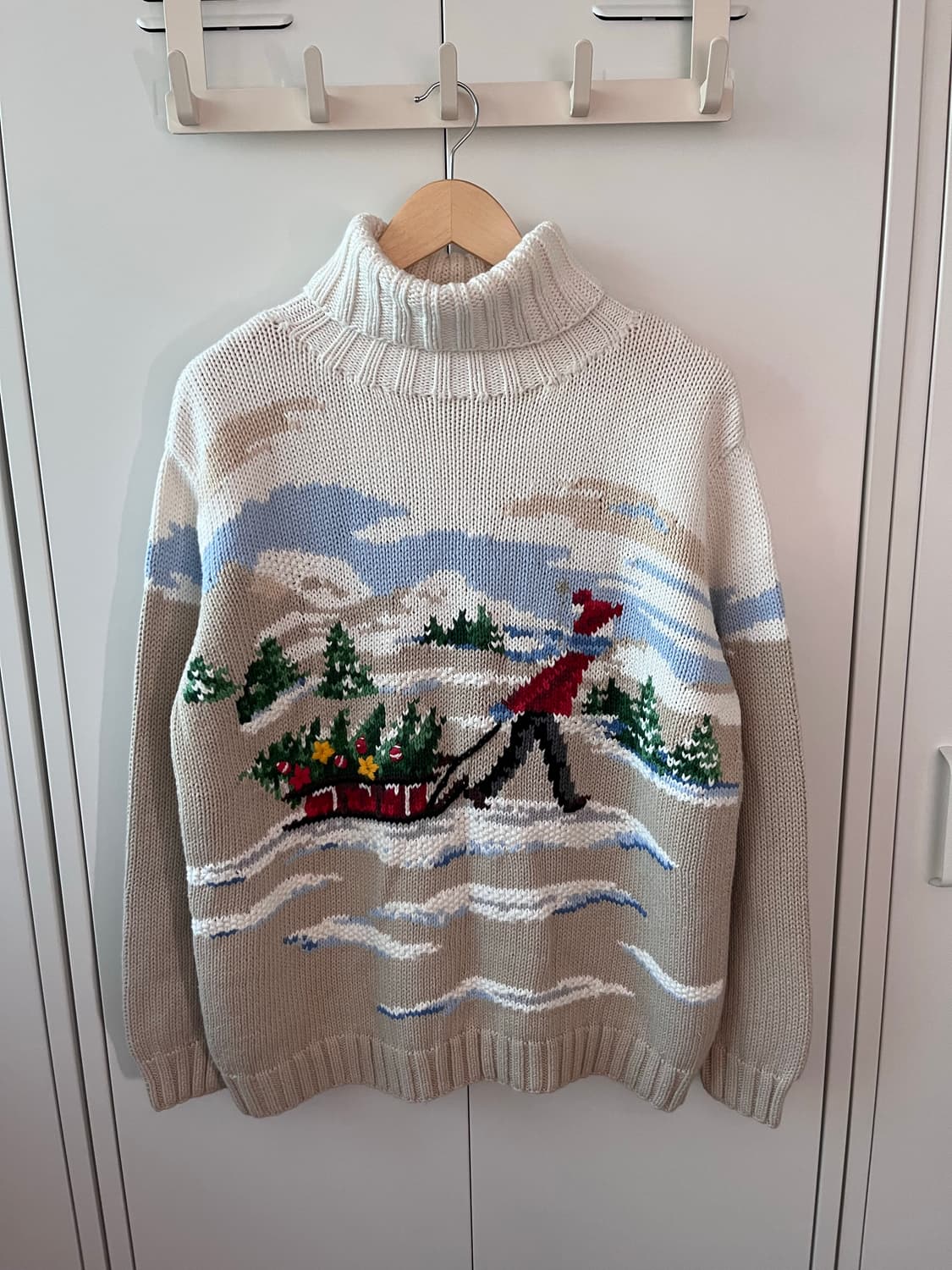 (Rare) Liz claiborne 눈썰매 소년 목폴라 니트  상품이미지5