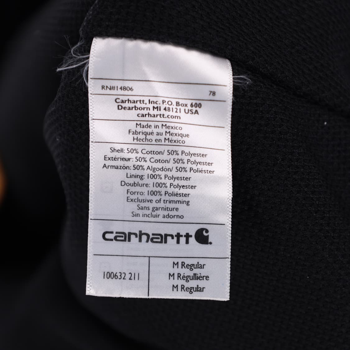 M 칼하트 카멜 후드 집업 자켓 N7507 상품이미지5