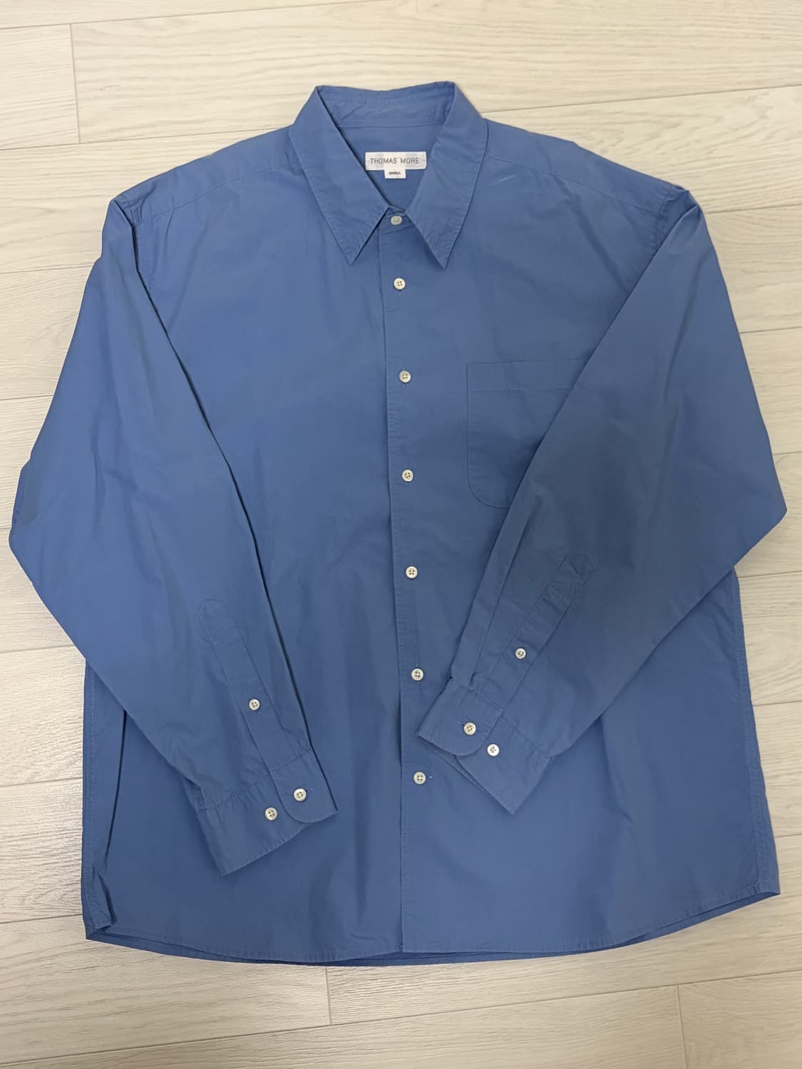 S) 토마스모어 페이퍼 셔츠 블루블루 상품이미지1