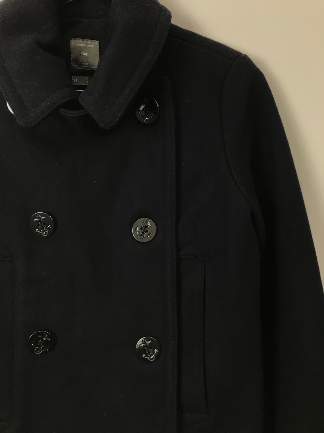 GAP Wool Blend Double Breasted Peacoat 상품이미지8