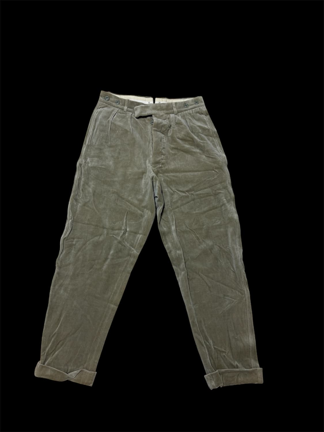 Emporio Armani 빈티지 벨벳 치노 팬츠 Italy  상품이미지1