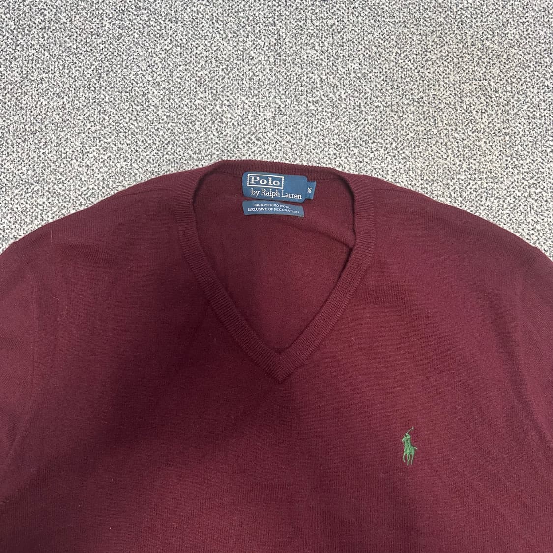 폴로 랄프로렌 버건디 니트 상품이미지2