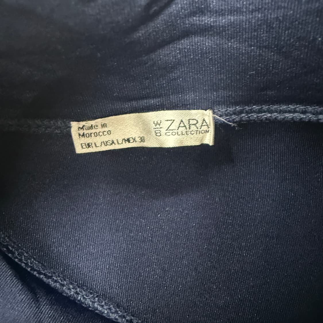 Zara 네이비 배색 집업 원피스 상품이미지7