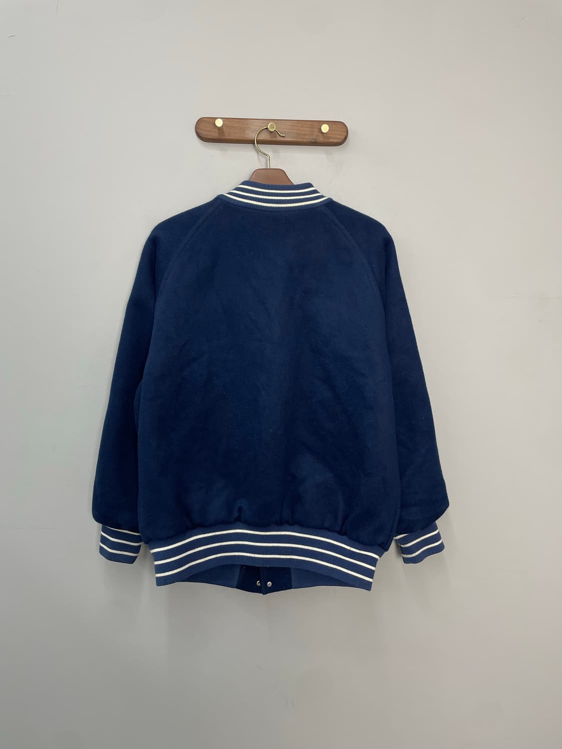 테켓 모직 네이비 바시티 자켓 H2216 상품이미지4