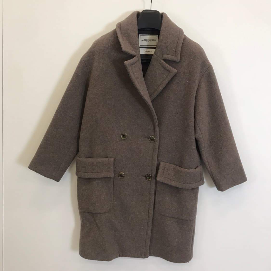 앤더슨벨 오버사이즈핏 더블코트 [S] 상품이미지1