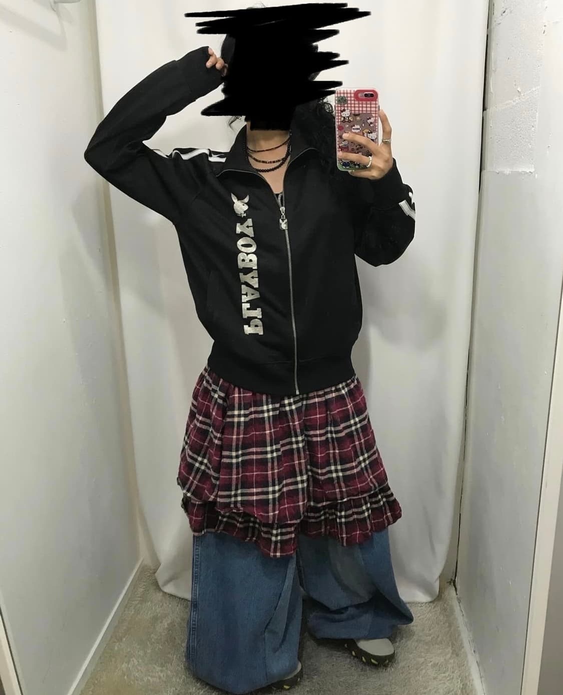 플레이보이 실버 글리터 프린팅 져지 상품이미지2