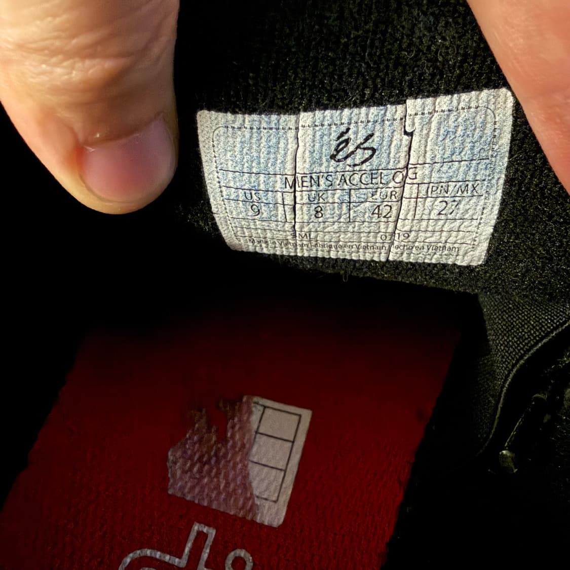 Es 이에스 Accel og 악셀 스케이트 보드화 블랙 270 상품이미지8