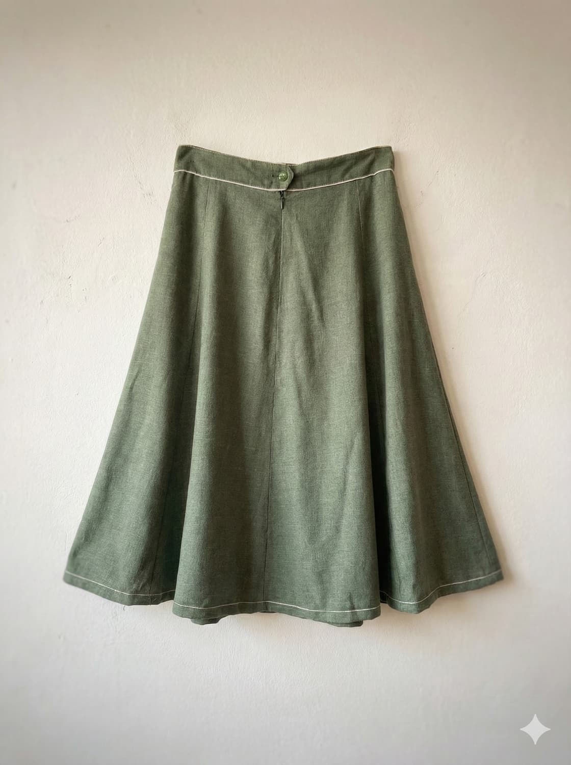  오스트리아 파이핑 린넨 무드 스커트 상품이미지1