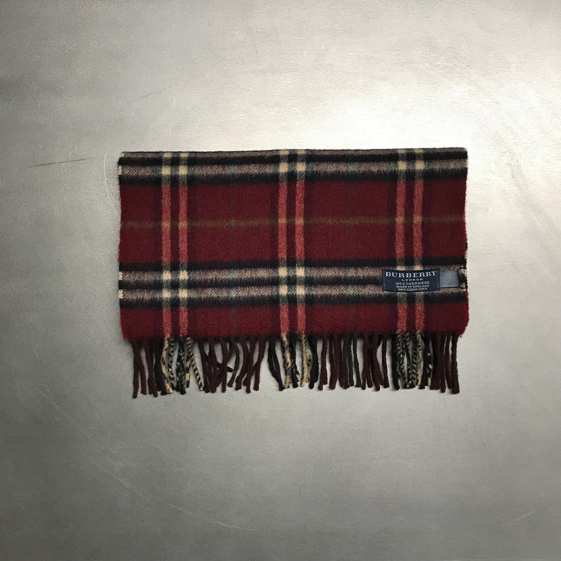 버버리 정품 캐시미어 머플러 레드 상품이미지2