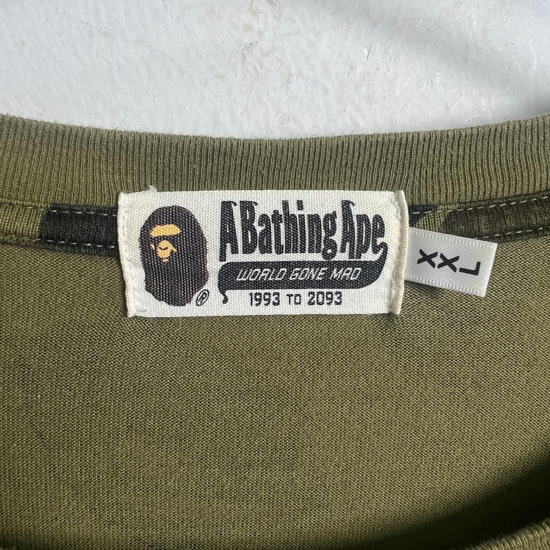 Bape 베이프 카모 원 포인트 반팔 티셔츠 2XL 상품이미지4