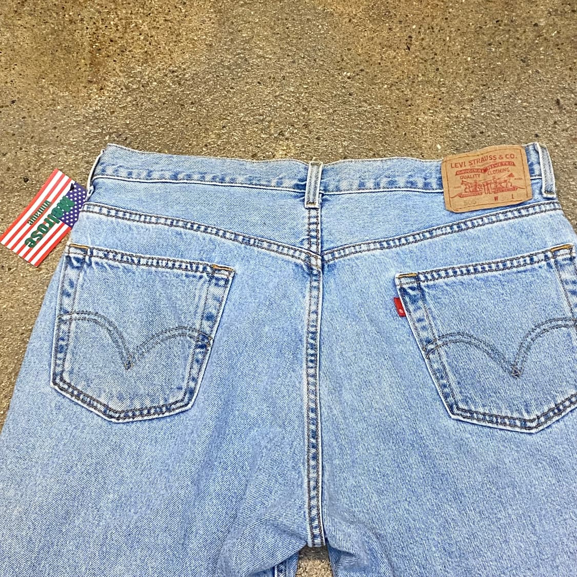 미국 빈티지 리바이스 505 연청바지 36size 상품이미지7