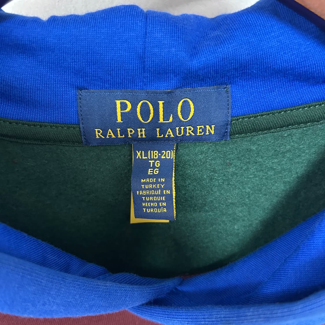 폴로 랄프로렌 폴로 베어 컬러블록 후드티 상품이미지6