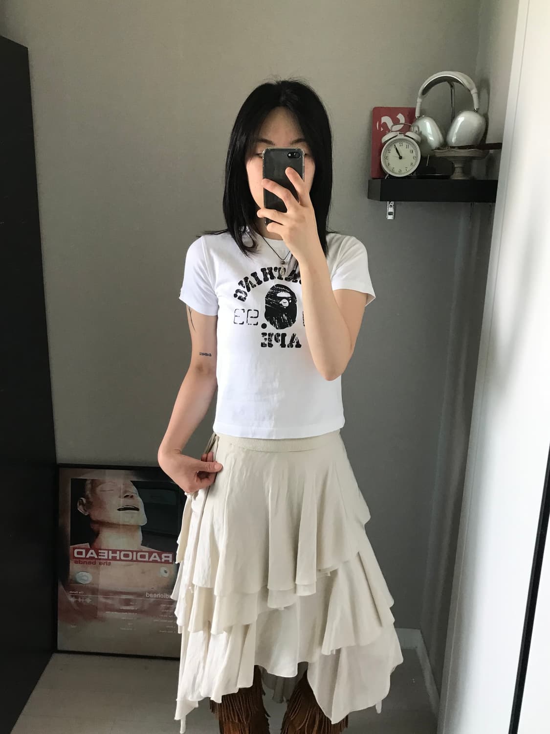 베이프 키즈 스텐실 컬리지 티셔츠 상품이미지2
