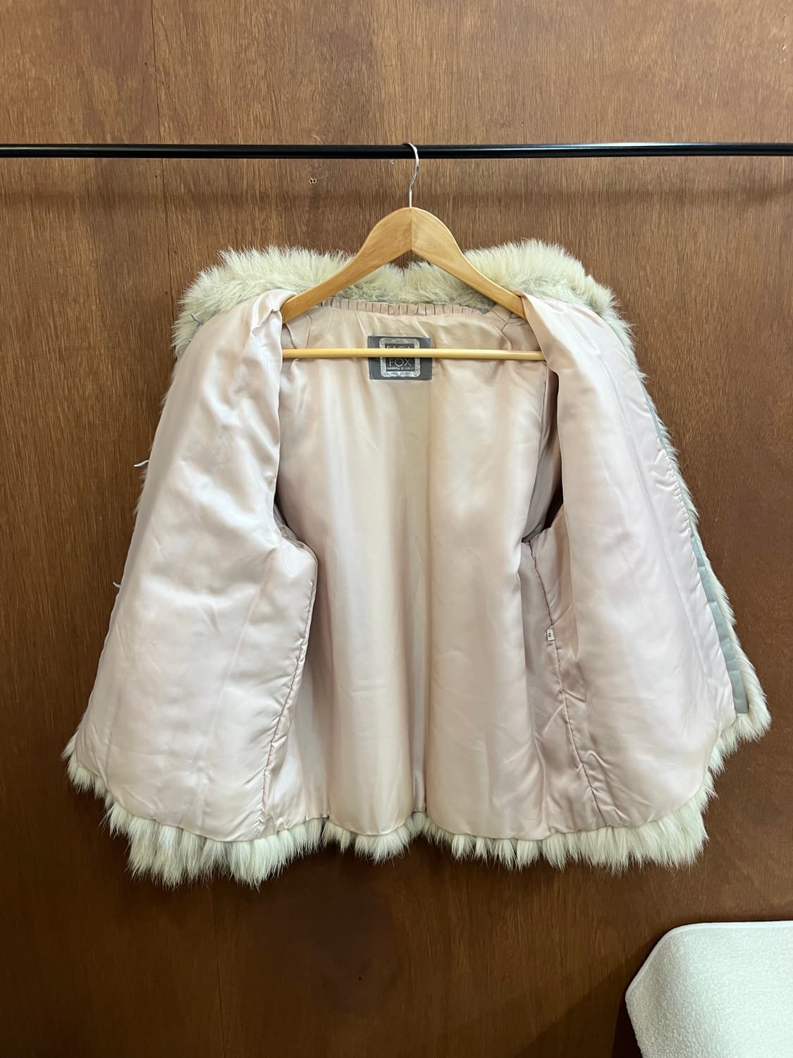 SAGA FOX 리얼 폭스 퍼 자켓 아이보리 상품이미지8