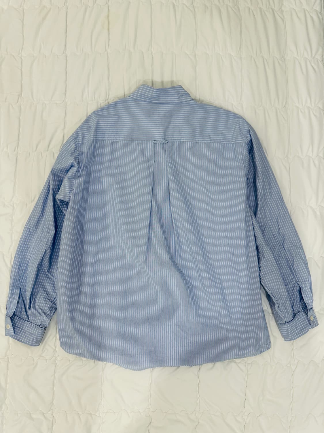 비이커 스트라이프 셔츠 블루 상품이미지2