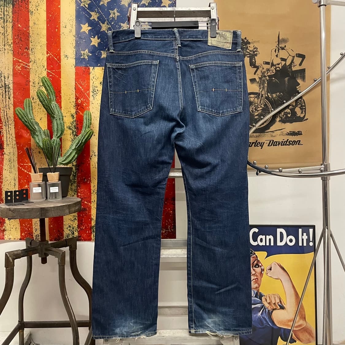 폴로 랄프로렌 80s 빈티지 복각 라인 USA 데님 팬츠 상품이미지2