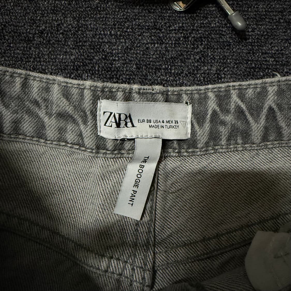 ZARA 자라 와이드 팬츠 그레이 상품이미지2