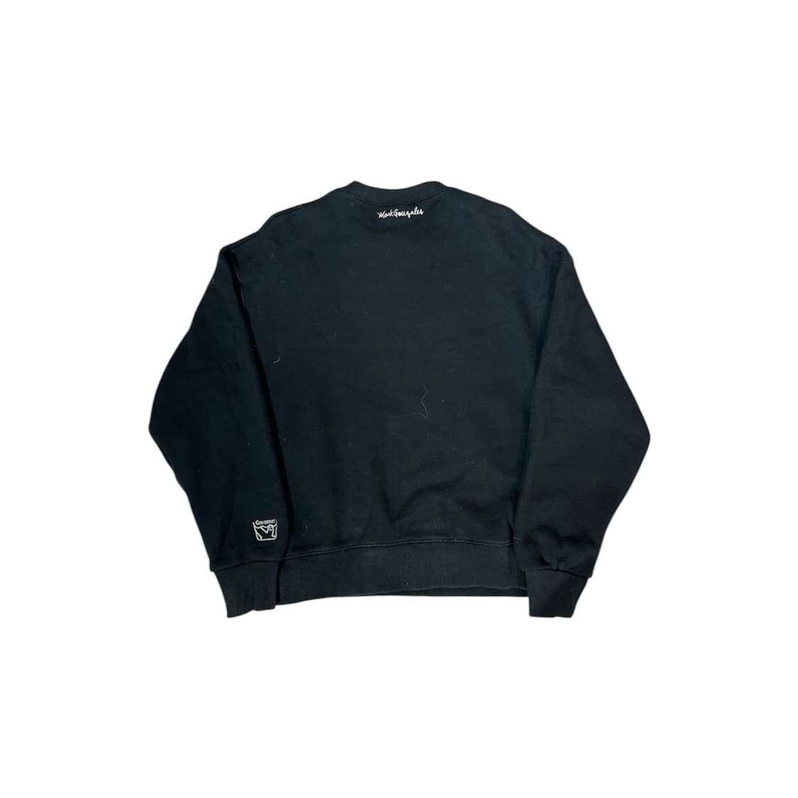 커버낫 블랙 화이트 빅 로고 맨투맨 S 상품이미지6