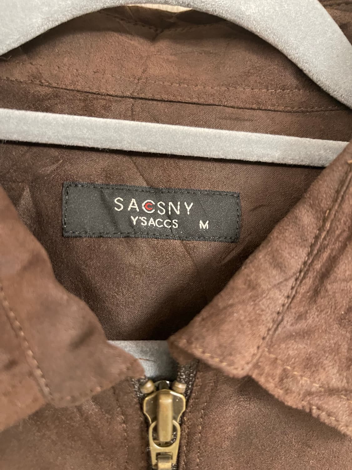 Y'SACCS 빈티지 요지야마모토 브라운 페이크 스웨이드 자켓 상품이미지2