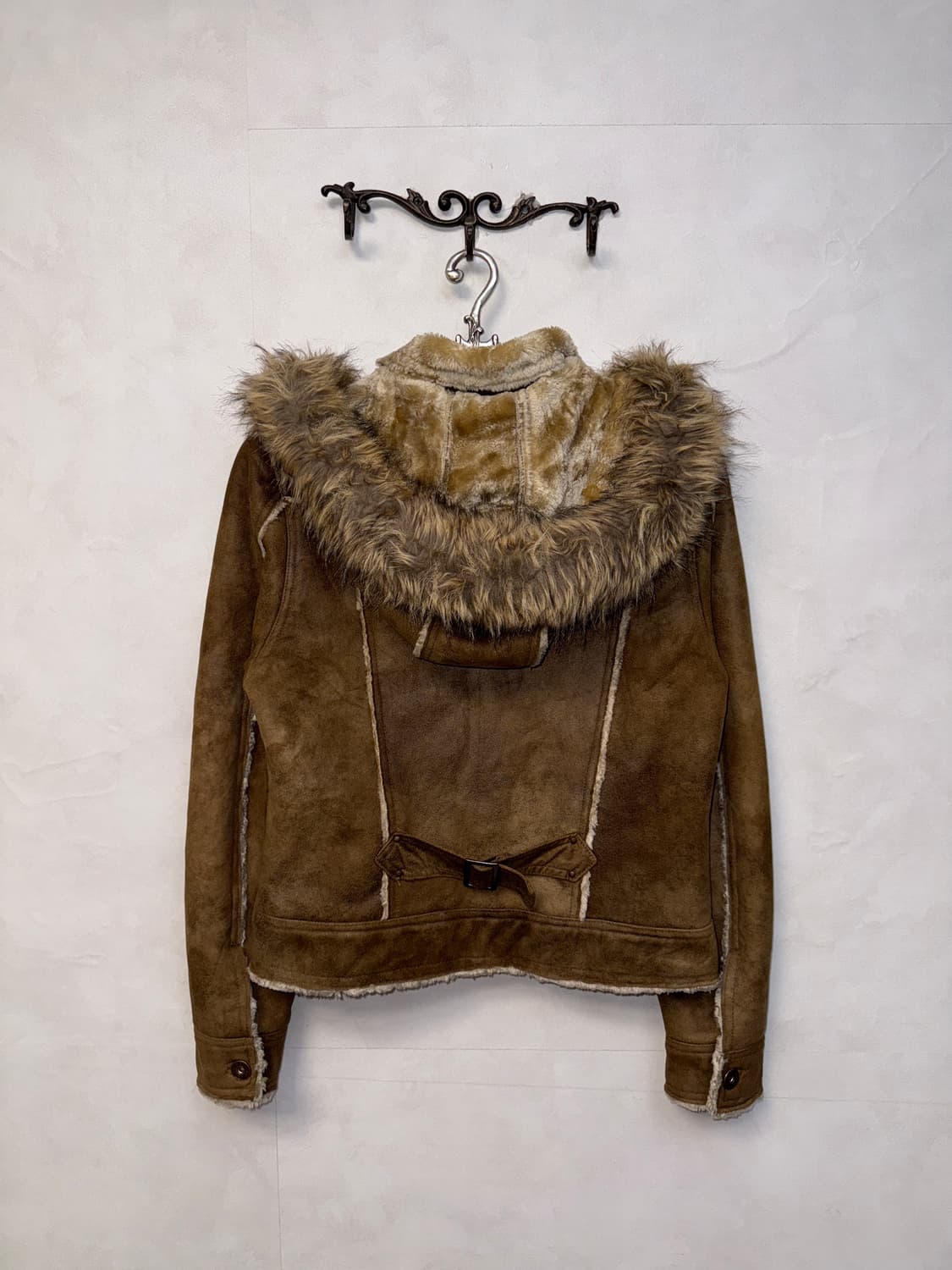 Mocha brown tie dye hood fur mustang  상품이미지3