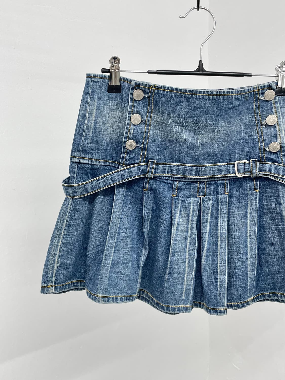 키치 버튼 플리츠 스커트 상품이미지5