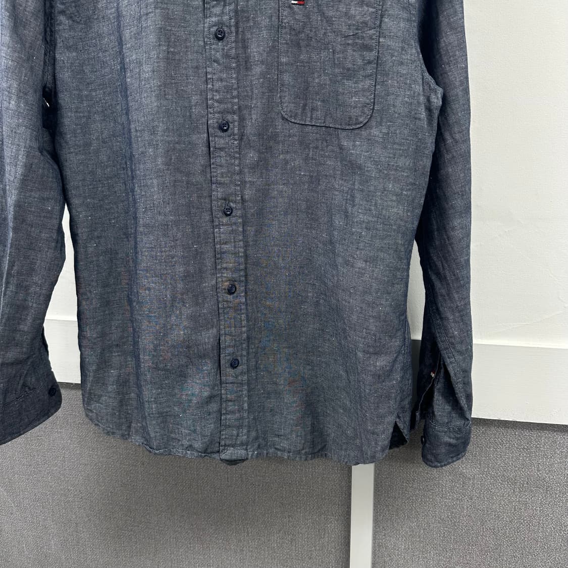 타미힐피거 부드러운 코튼 린넨 셔츠 남방 XL사이즈 상품이미지3
