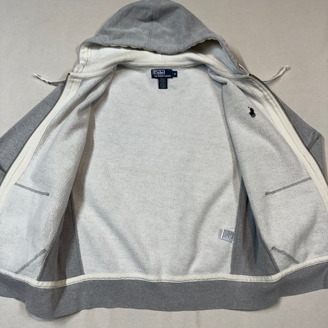 M) 폴로 랄프로렌 두산 써멀 후드집업 그레이 상품이미지5
