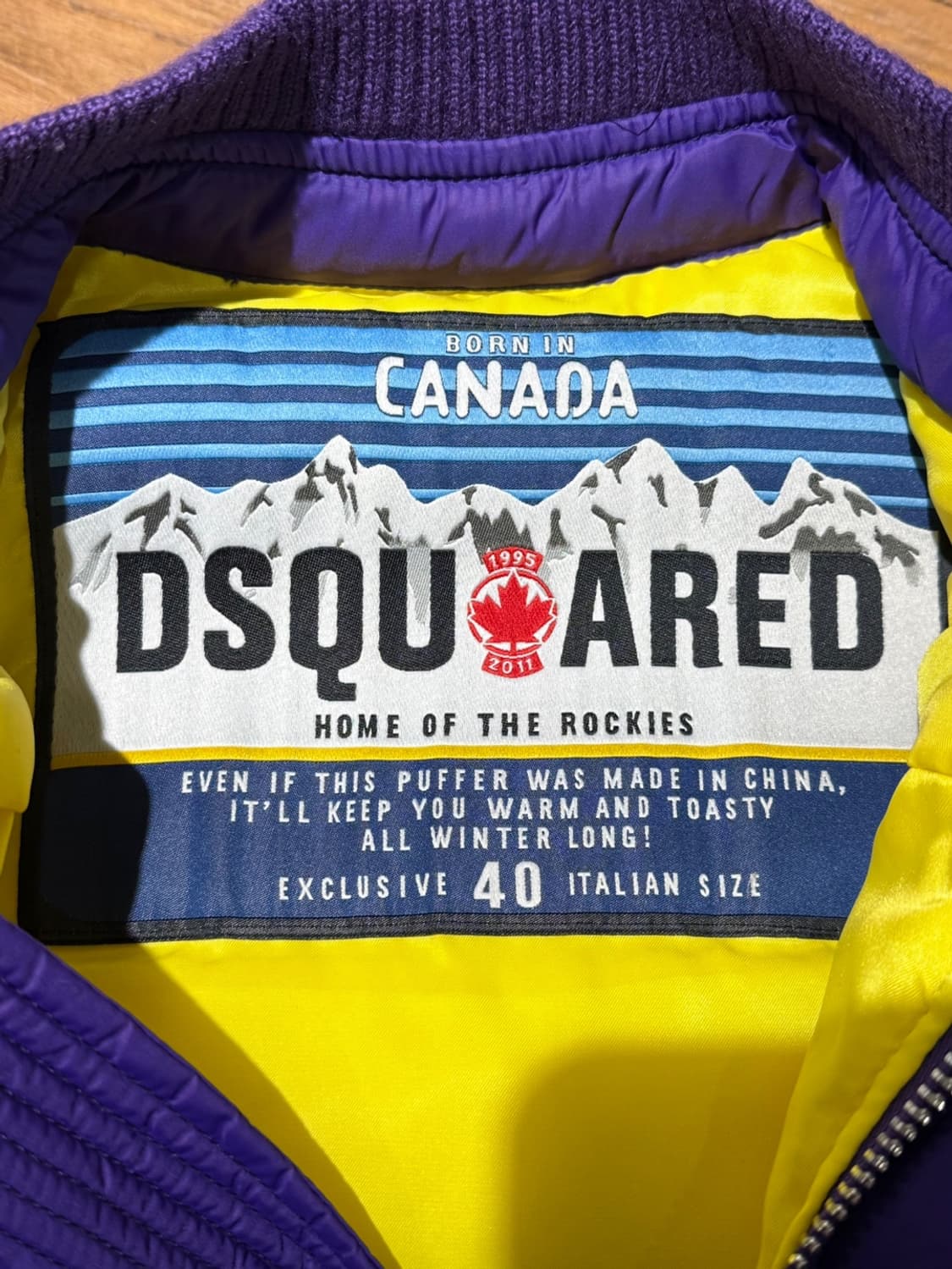 디스퀘어드2 퍼플 바이커 다운 푸퍼 자켓 상품이미지7