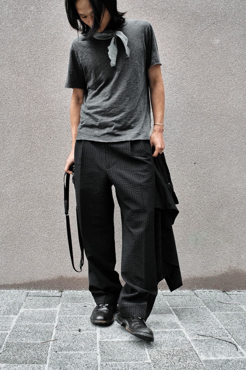 모노프리베 Textured Roll Scarf grain 상품이미지2