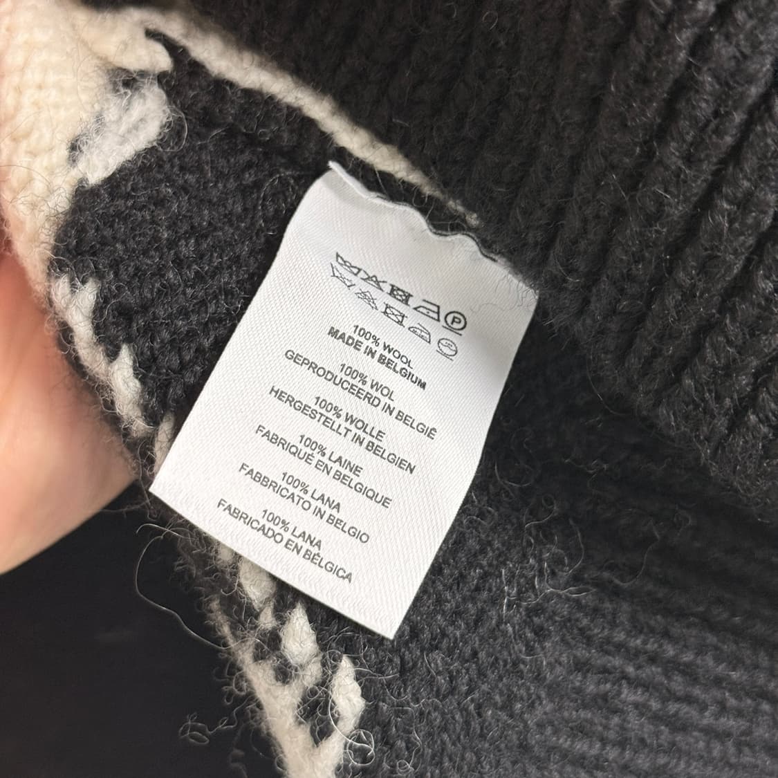 DRIES VAN NOTEN 드리스반노튼 벨기에산 양모 울니트 XL 상품이미지5