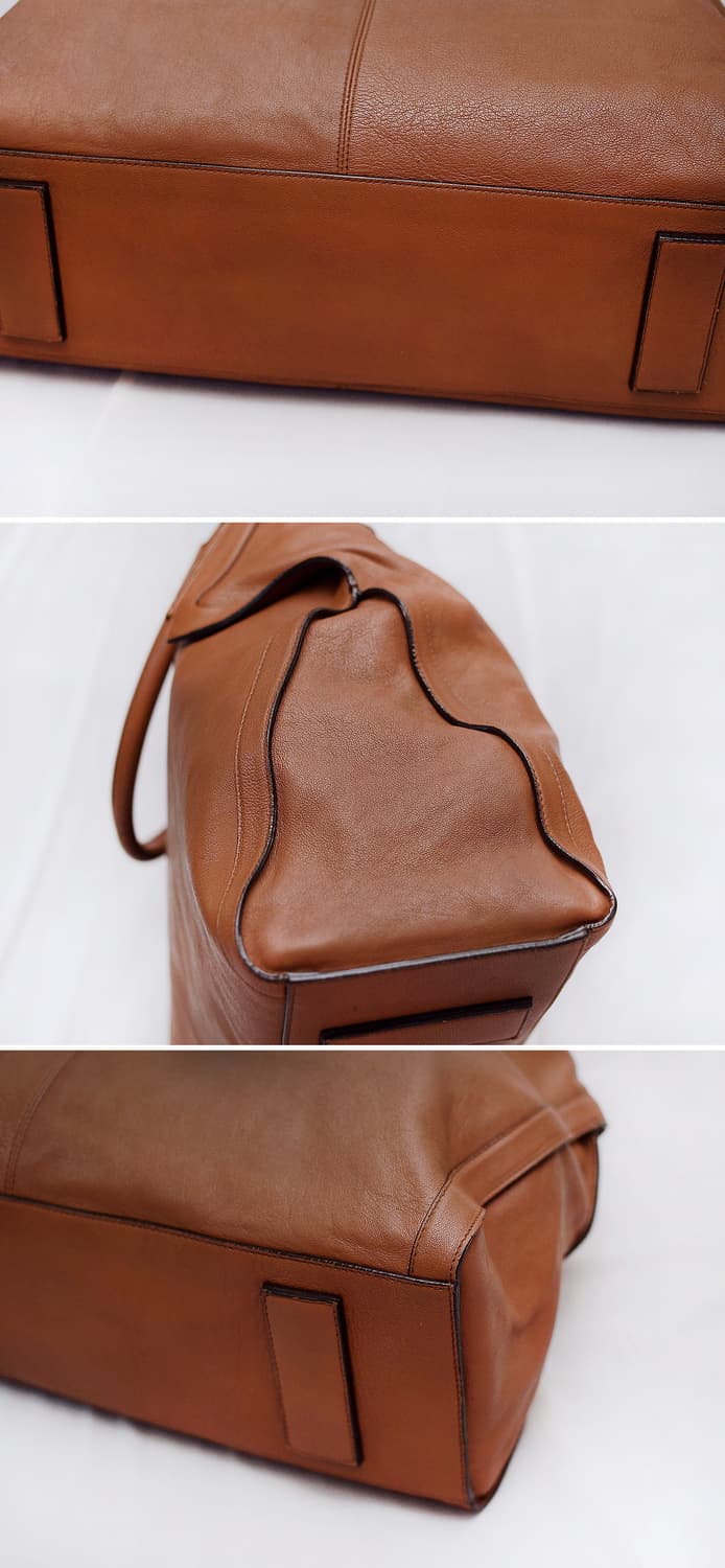 알렉산더 맥퀸 드 만타 브라운 카프스킨 레더 빅토트.숄더백 상품이미지8